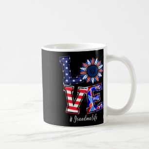 Taza De Café Vida De La Abuela 4 De Julio Amor Girasol American