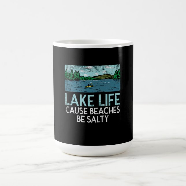 Taza De Café Vida de lago playas saladas (Centro)