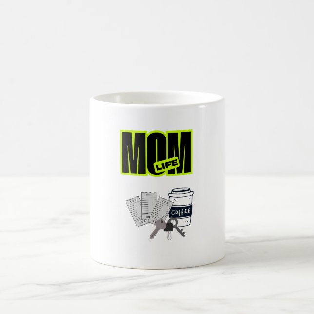 Taza De Café Vida de Mamá Divertida (Centro)