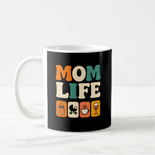 Taza De Café Vida de Mamá - Gráfico de Madre Adorable para Madr
