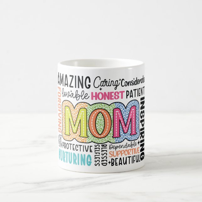 Taza De Café Vida de mamá inspiradora (Centro)