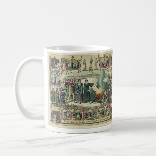 Taza De Café Vida de Martin Luther y héroes de la reforma (Izquierda)