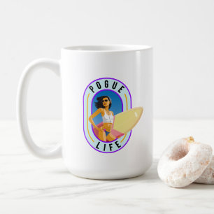 Taza De Café Vida de poesía   Mug clásico #15
