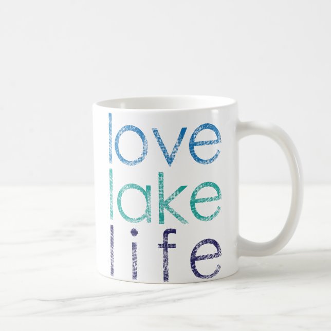 Taza De Café Vida del lago love (Derecha)