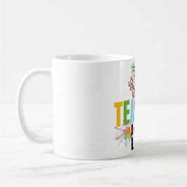 Taza De Café Vida del profesor arcoiris manzana tazón café