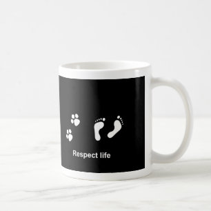 Taza De Café Vida del respecto - cada uno importa