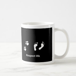 Taza De Café Vida del respecto - cada uno importa