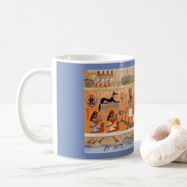 Taza De Café Vida egipcia antigua (Con donut)