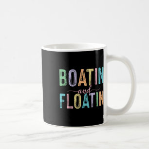 Taza De Café Vida en el lago flotante y en barca Vibraciones de