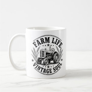 Taza De Café Vida en la Granja – Alma Vintage Vida Rústica en