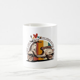Taza De Café Vida en Scooter