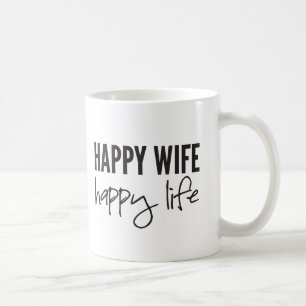 Taza De Café Vida feliz de la esposa feliz