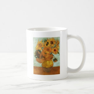 Taza De Café Vida fija - Vase con doce girasoles, Vincent