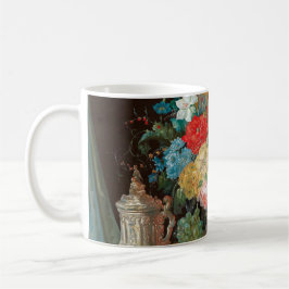 Taza De Café Vida fija y maestras: flores y fruta