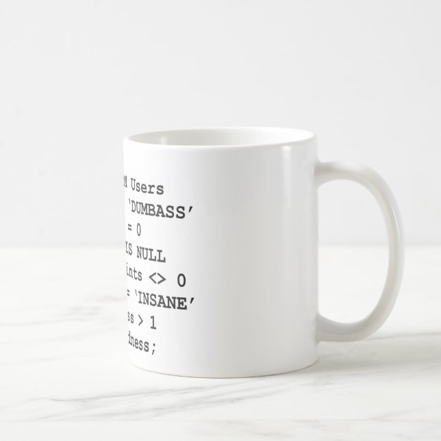 Taza De Café Vida real SQL (Derecha)