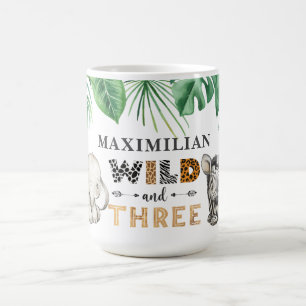 Taza De Café Vida salvaje y tres días de vida animal con safar