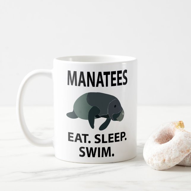 Taza De Café Vida Silvestre Marina del Manatí (Con donut)