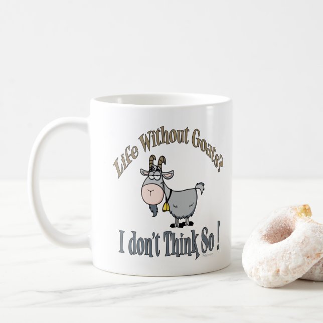 Taza De Café VIDA SIN CABRAS | por TotallyGoatally™ (Con donut)