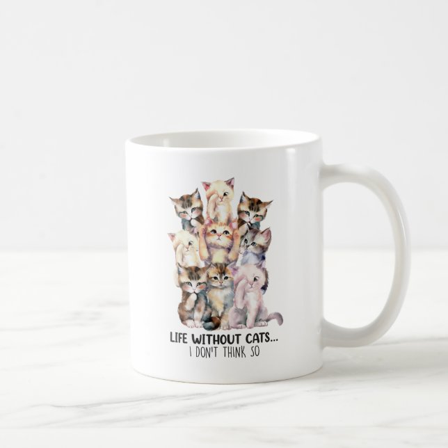 Taza De Café ¿Vida sin gatos? No lo creo (Derecha)
