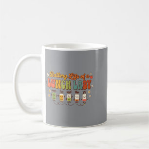 Taza De Café Vida Útil De Una Señora De Almuerzo Divertida Cafe