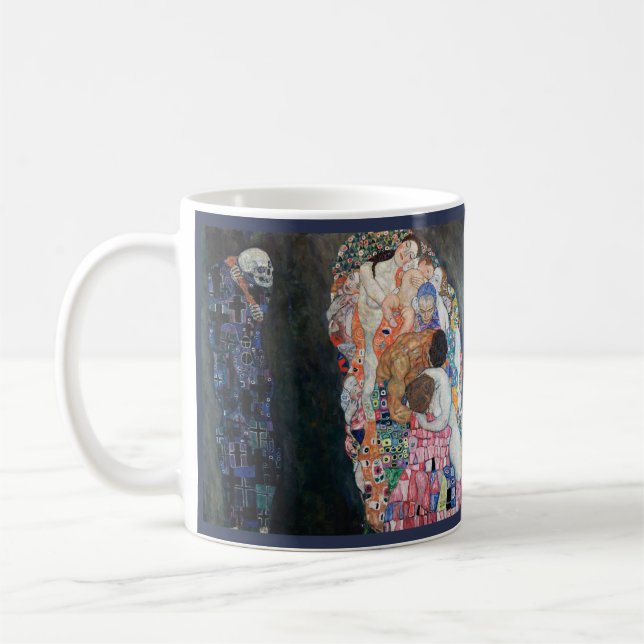 Taza De Café Vida y muerte, Gustav Klimt Coffee Mug (Izquierda)