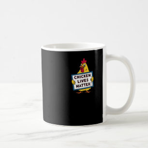 Taza De Café Vidas de pollo - Vegetariano - Amantes de los anim