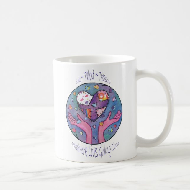Taza De Café Vidas del remiendo que dan el círculo (Derecha)