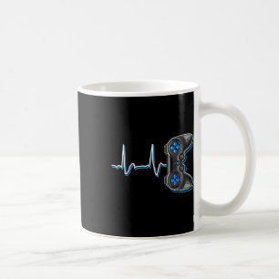Taza De Café Video Gamer Heartbeat Video Game Controller Gift K