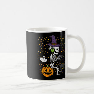 Taza De Café Video Gamer Skeleton Halloween Costume masculinos 