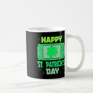 Taza De Café Video Juegos Jugador Trébol Feliz Día de San Patri