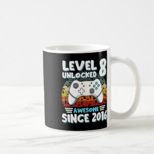 Taza De Café Videojuego 8Aniversario Niños Chicas Niños 8 Años