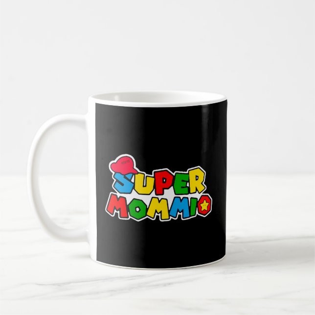 Taza De Café Videojuego de mamá de Super-Mommio (Izquierda)