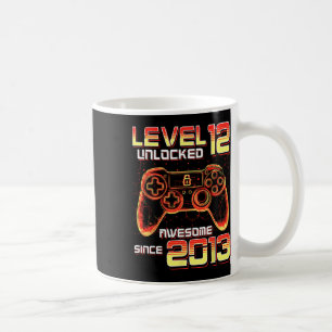 Taza De Café Videojuego desbloqueado nivel 12 Fiesta de cumplea