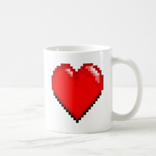 Taza De Café Videojuego Life Heart - Pixel Heart