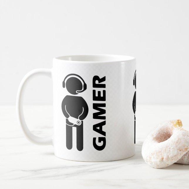 Taza De Café Videojugador (Con donut)