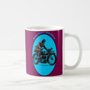 Taza De Café Videomotociclista de época con gafas URM