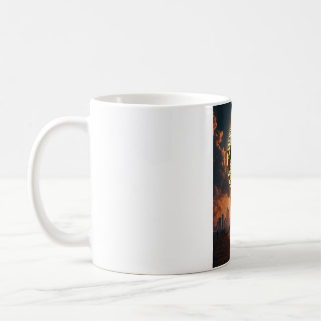 Taza De Café Vidrio bitcoin (Izquierda)