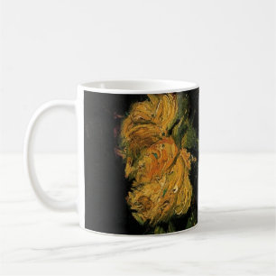 Taza De Café Vidrio con Rosas por Vincent van Gogh