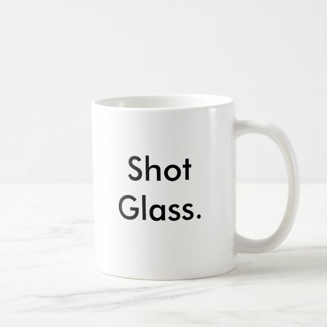 Taza De Café Vidrio de tiro (Derecha)