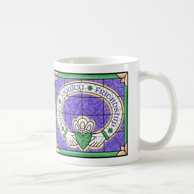 Taza De Café Vidrio manchado (Derecha)