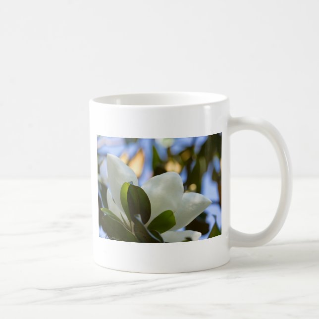 Taza De Café Vidrio manchado Sky Southern Magnolia Regalos (Derecha)