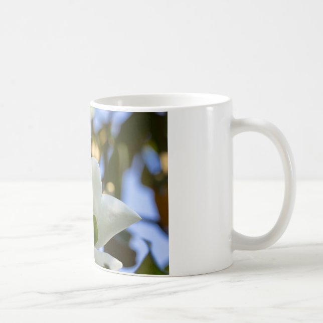 Taza De Café Vidrio manchado Sky Southern Magnolia Regalos (Derecha)