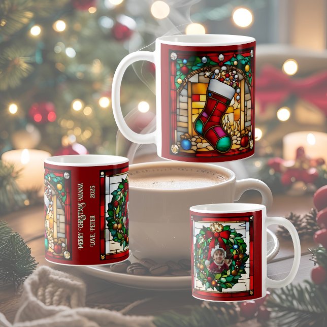 Taza De Café Vidrio rojo parado de imitación (Subido por el creador)