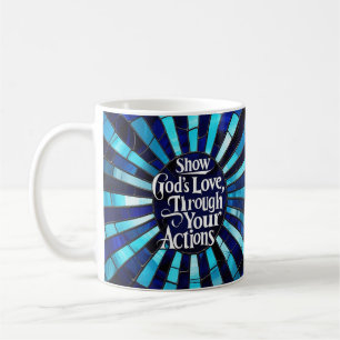 Taza De Café Vidrio Tallado - Mostrar Amor