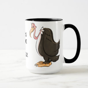 Taza de café vieja del halcón