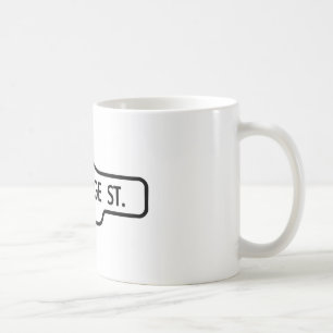 Taza De Café Vieja placa de calle de Toronto - calle de San
