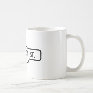 Taza De Café Vieja placa de calle de Toronto - calle de San
