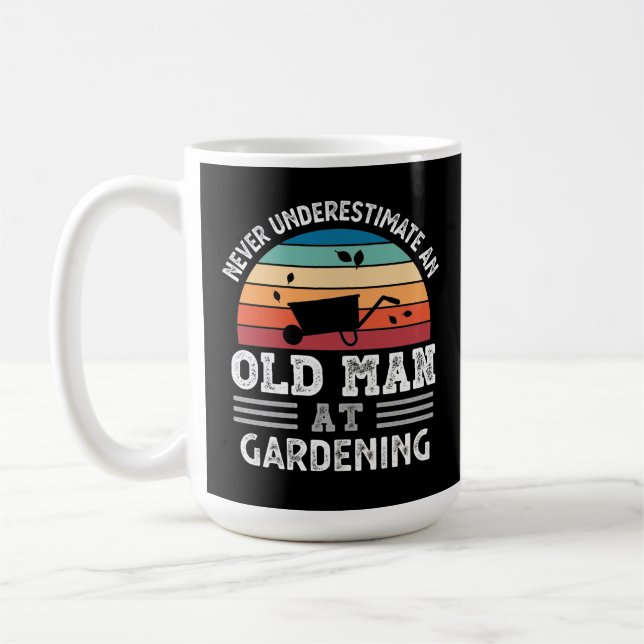 Taza De Café Viejo en el Día del Padres Jardineros regalo graci (Izquierda)