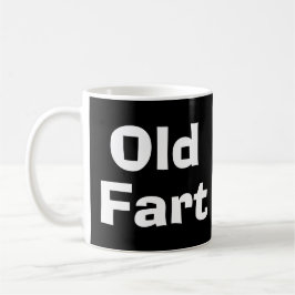 Taza De Café Viejo Fart sobre la colina