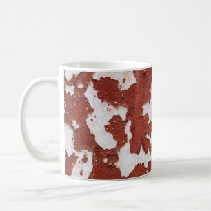 Taza De Café Viejo fondo de textura rajado de hormigón de la ép
